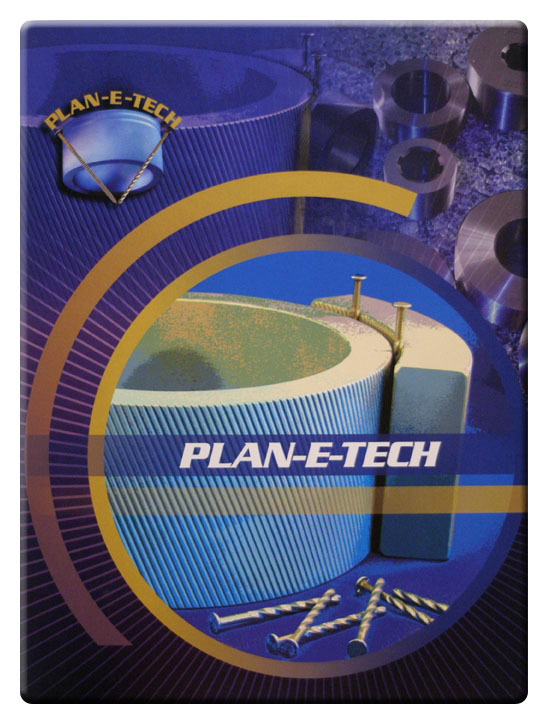 Plan-e-tech Industries Inc. Planetech is a manufacturer of new planetary nail thread rolling dies and reworking worn dies as well as cylidrical thread rolling dies Company Log